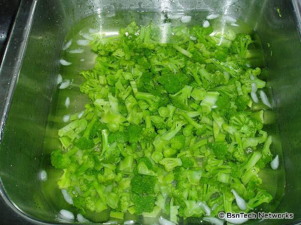 Broccoli Ice Bath