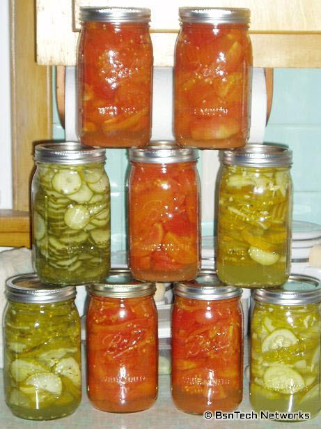 Tomato and Pickle Canning