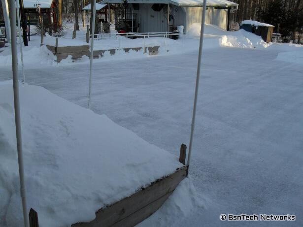 Ice Covered Driveway