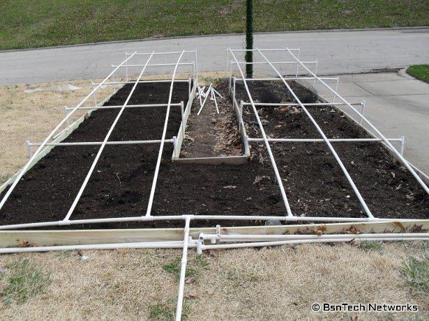 Front Bed and PVC Irrigation System