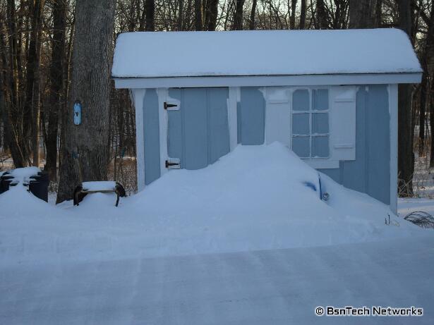Snow Covered Shed