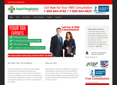 Rapid Resolution Tax Group
