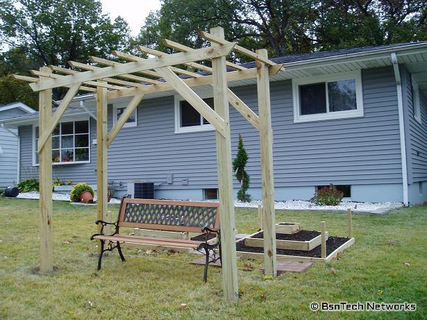 How To Build A Trellis Arbor And Gate Pictures to pin on Pinterest