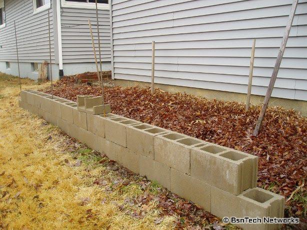 Foundation Block Retaining Wall