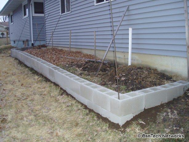 Foundation Block Retaining Wall