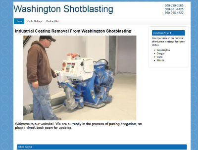 Washington Shotblasting Website