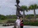 Statue at the Florida Oceanographic Center