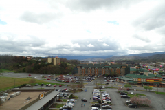 Aerial of Pigeon Forge from Hollywood Wax Museum