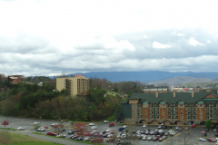 Aerial of Pigeon Forge from Hollywood Wax Museum