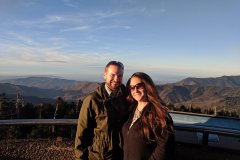 Wife & I with Northern View of Clingman's Dome