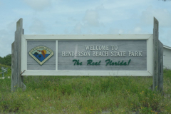 Henderson Beach State Park Sign