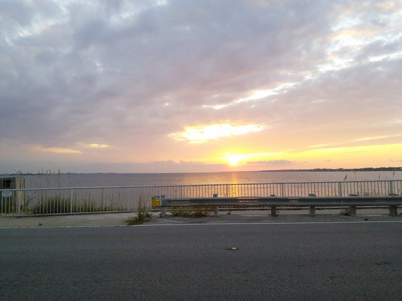 Sunset at Navarre Beach Causeway