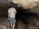 Walking through Fisher Cave