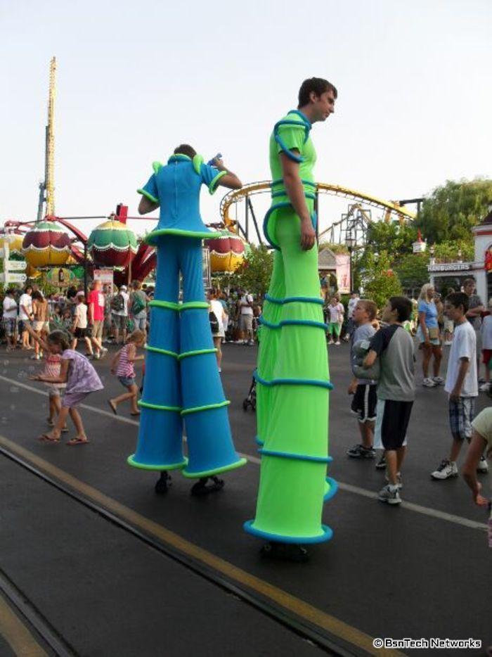 Stilt Walkers at Six Flags Great America