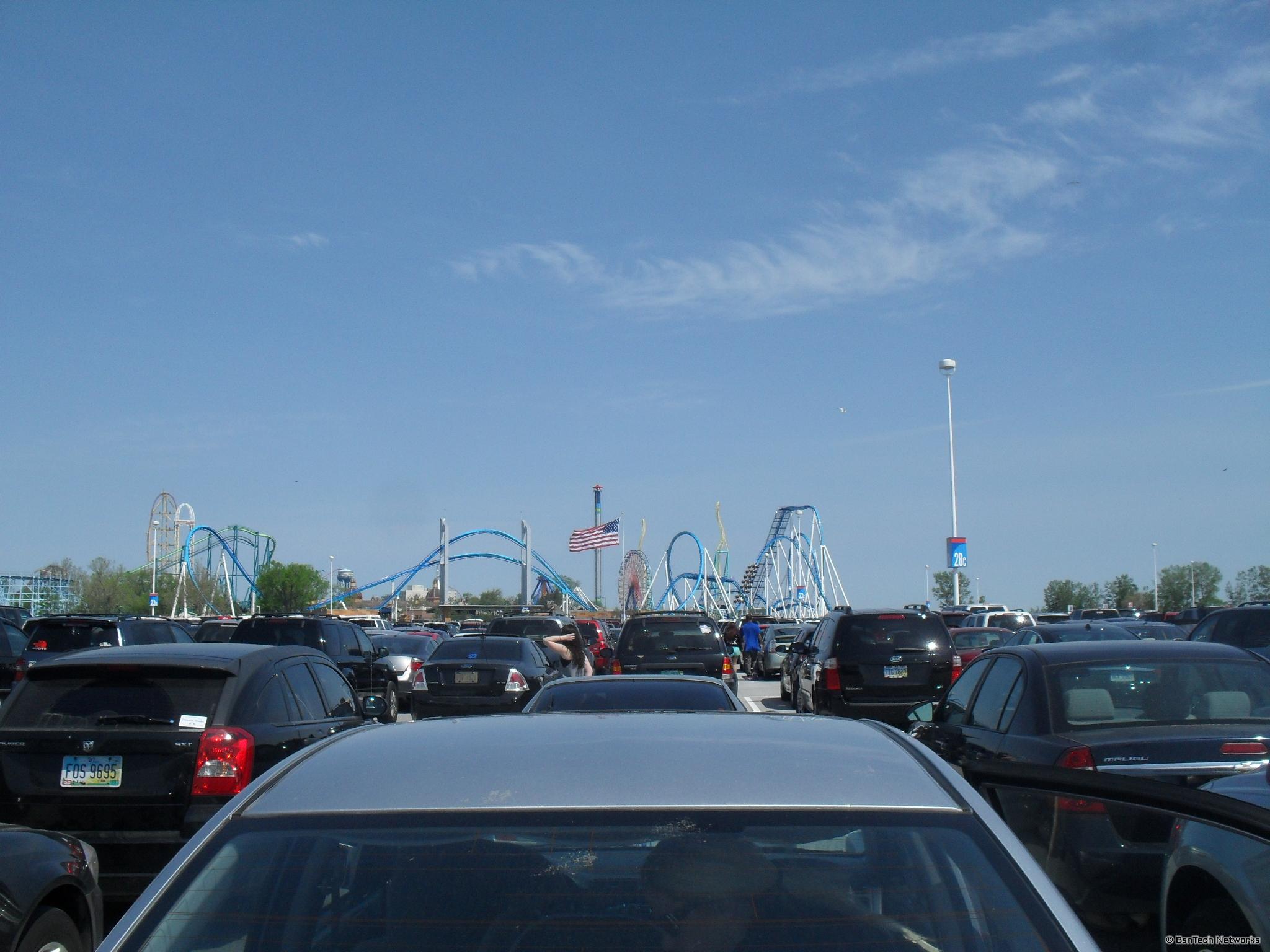 Cedar Point Entrance / Parking Lot