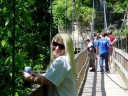 Heather on the Suspension Bridge