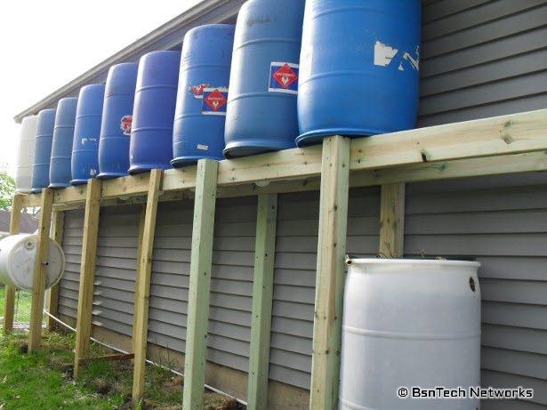 Rain Barrel System Completed
