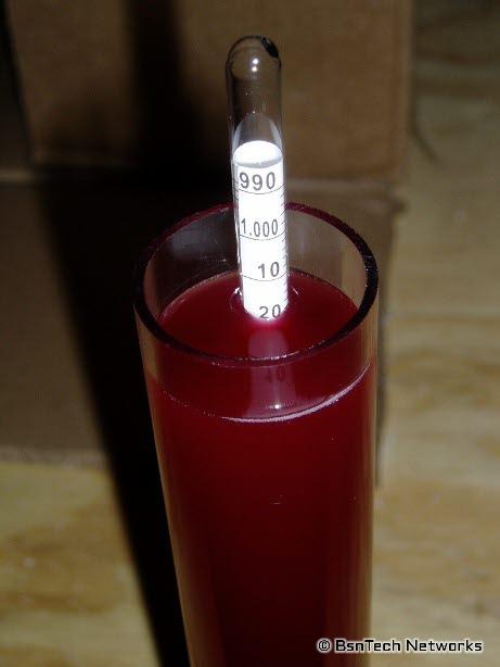 Wine Specific Gravity at 1.02